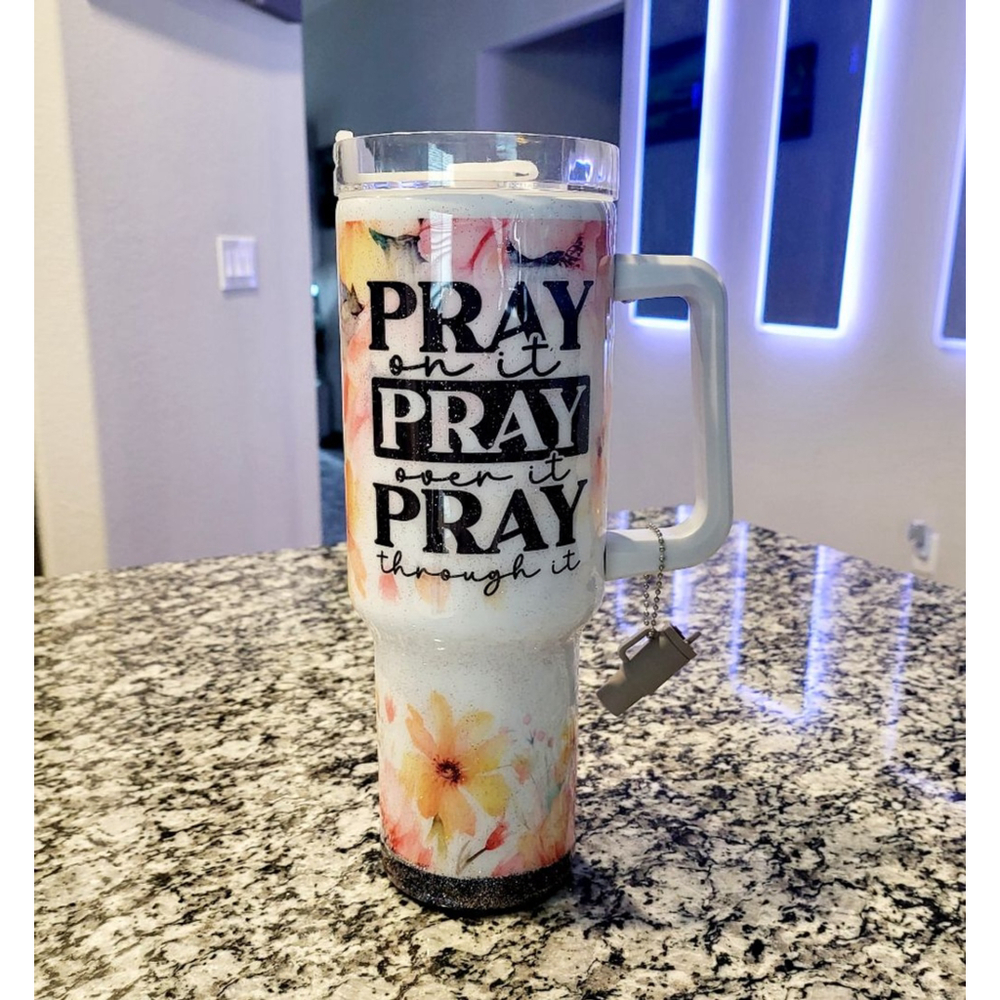 40oz "Pray" Bluetooth Tumbler